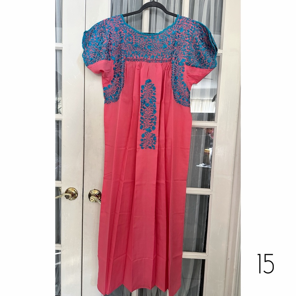 Mexican San Antonino Dress with Hand Embroidery